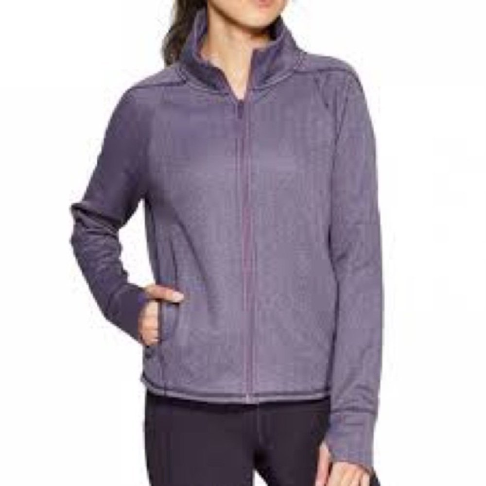 C9 Champion training herringbone full zip w thumbholes